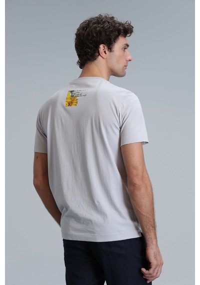 Lufian June Modern Grafik T- Shirt Tas Taş 111020192100190 111020192100190 Taş