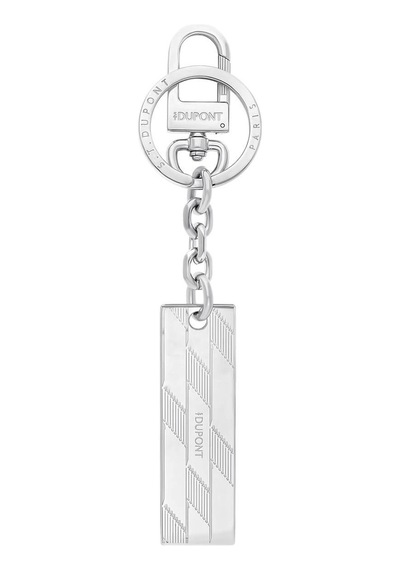 S.t. Dupont Monogram 1872 Metal Anahtarlık 3541 Gri