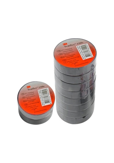 Frt Ottoman 3m Elektrik Bantı Temflex 1300e Izole Bant 10 Adet Siyah