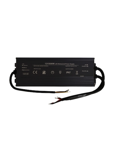 HazarLed 12 Volt 41,7 Amper Ip67 Su Geçirmez Dış Cephe Led Adaptör 500 Watt