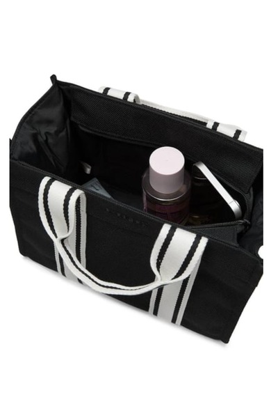 Pink Pınk Mini Çapraz Askılı Kanvas Tote Çanta Siyah