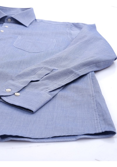 Giant Minimalist Uzun Kol Regular Fit Erkek Gömleği - Günlük & İş Koyu Mavi