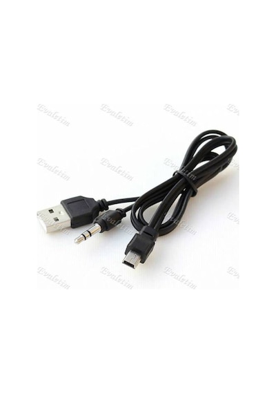 Usb To Aux - 5 Pin Kablo Müzik Kutusu Kablosu