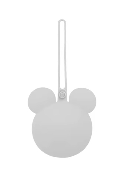 Mickey Mouse Silikon Emzik Kutusu - Emzik Saklama Kabı - Hijyenik Ve Askılı Tasarım Gri