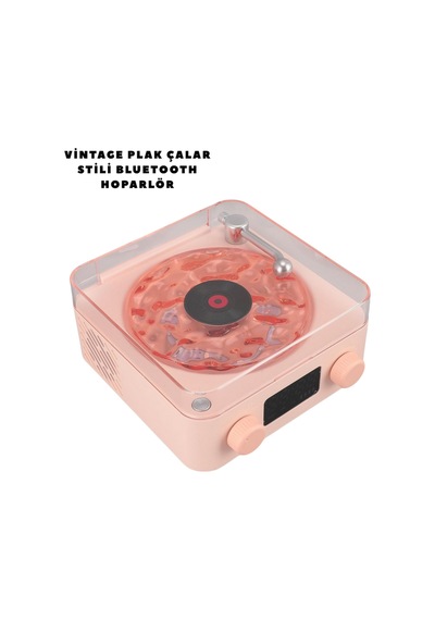 Svl-shop Retro Bluetooth 00234 Hoparlör Pembe