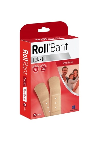 Rollbant Tekstil Yara Bandı 20 Adet