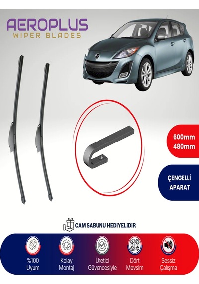 Aeroplus Mazda 3 Hb Muz Silecek Takımı 2009-2013