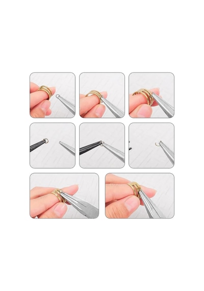 Profesyonel 2'li Takı Pense Seti 12 Cm Takı Yapımı İçin Mini Pense Seti 722505 Standart