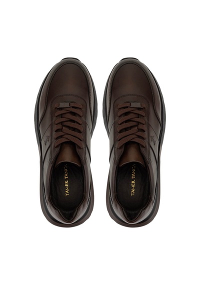 Tamer Tanca Erkek Hakiki Deri Kahve Sneakers & Spor Ayakkabı 298 3229-2665 Erk Ayk Sk25-26 Kahve Slvr Alkl Kahve