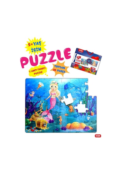 Tox Deniz Kızı 5+ Keçe Yapboz 5 Yaş Puzzle T041