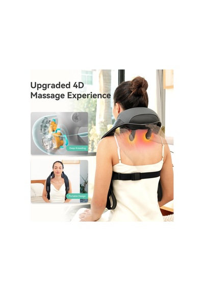 Snailax Rahatlatıcı Isıya Sahip Kablosuz Boyun Ve Omuz Masajı, Yükseltilmiş 6d Derin Doku Yoğurma, Boyun İçin Shiatsu Sırt Masajı Yastığı, Sonbahar, Erkekler İçin Hediyeler, Kadınlar Snailax Rahatlatıcı Isıya Sahip Kablosuz Boyun Ve Omuz Masajı, Yükseltilmiş 6d Derin Doku Yoğurma, Boyun İçin Shiatsu Sırt Masajı Yastığı, Sonbahar, Erkekler İçin Hediyeler, Kadınlar