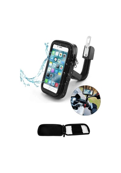 Su Geçirmez Motosiklet Telefon Tutucu 360 Derece Döner Gidon Standı 0