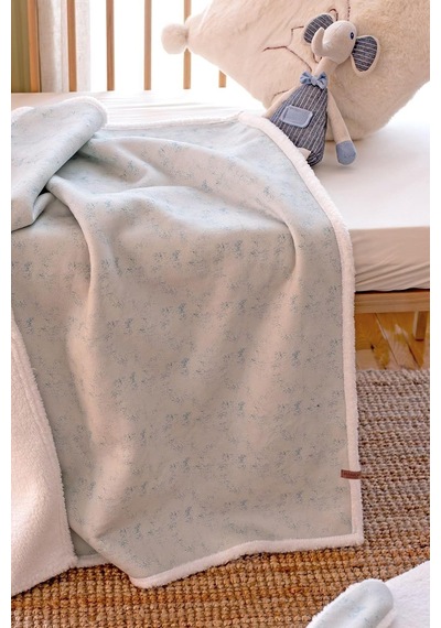 Fluffy Bebek Battaniyesi 80x100 Solid Yeşil Kundak Puset Çift Taraflı Koyun Tüyü Battaniye 100x80 Çok Renkli