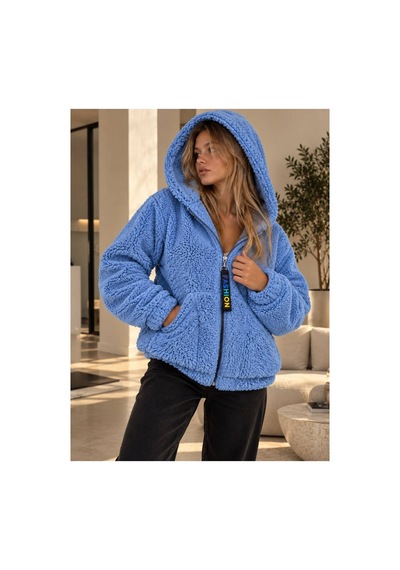 Öners Kadın Kapşonlu Peluş Fermuarlı Sweat Oversize Yumuşak Polar Hoodie Kışlık Sıcak Tutucu Mavi Mavi Öners Kadın Kapşonlu Peluş Fermuarlı Sweat Oversize Yumuşak Polar Hoodie Kışlık Sıcak Tutucu Mavi Mavi