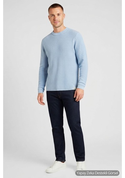 Jack & Jones Jorfrederiksberg Erkek Kazak Mavi