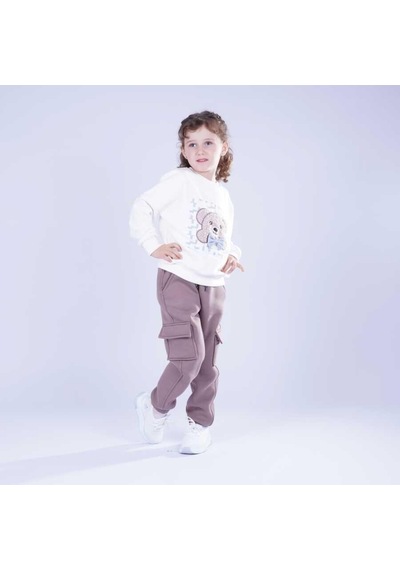Xo Kids Kız Kazak 3-14 Yaş 0000753 Kkzk06005 Ekru