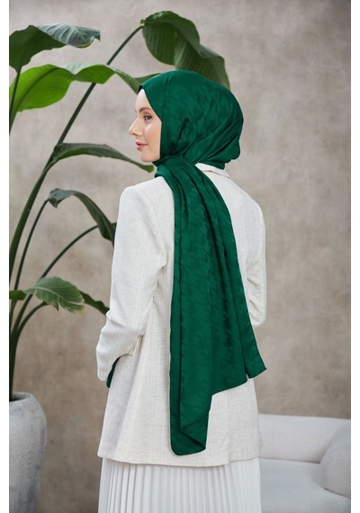 Moda Mevsimi İpekhan Neo Kazayağı Desen İpeksi Jakar Şal Zümrüt Moda Mevsimi İpekhan Neo Kazayağı Desen İpeksi Jakar Şal Zümrüt