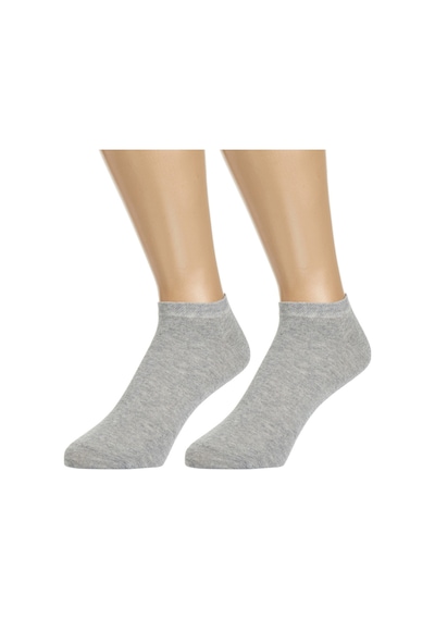 Ozzy Socks 5 Çift Dikişsiz Pamuklu Gri Unisex Patik Çorap Yazlık Dayanıklı Gri