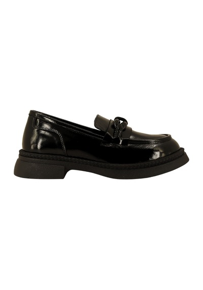 Albini 26101906r Rugan Deri Kadın Loafer Siyah