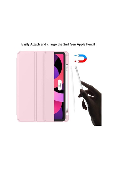 Apple Uyumlu iPad Air 11inç M2 2024 Kılıf Pen Charge Kalem Bölmeli A2902 A2903 A2904