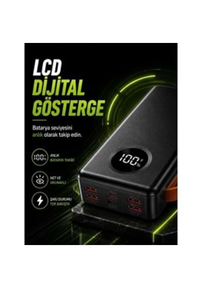 Sprange Sr-p43 30.000 Mah 33w Hızlı Şarj Powerbank Siyah