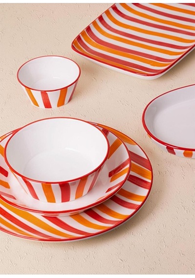 The Mia Servis Tabağı Joy 30 Cm Renkli Joy0003 Çok Renkli