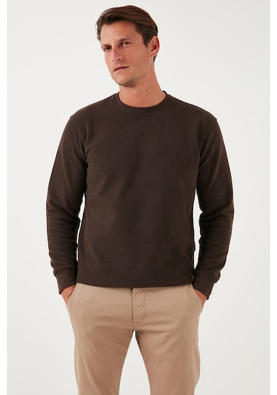 Buratti Slim Fit Bisiklet Yaka Pamuklu Erkek Kazak 456201 Kahve Buratti Slim Fit Bisiklet Yaka Pamuklu Erkek Kazak 456201 Kahve