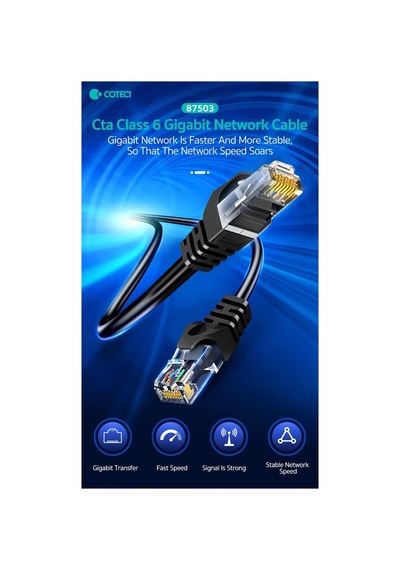 Cat6 Ethernet İnternet Kablosu 5 Metre - 1000mbps Gigabit Hız Yüksek Rj45
