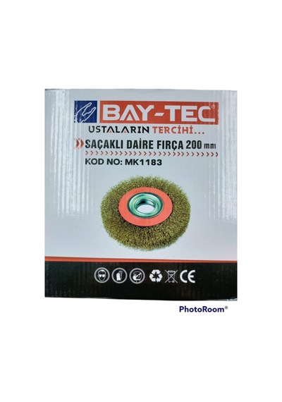 Bay-Tec Saçaklı Daire Fırça 200Mm