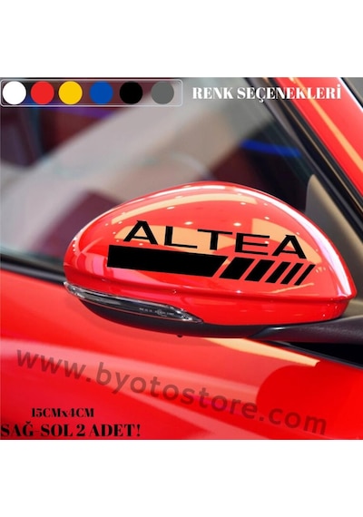 Seat Altea Için Ayna Kapağı Sticker (2 Adet)