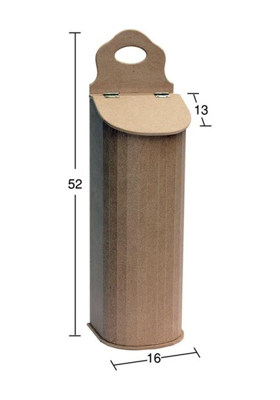 Ahşap Bombe Poşetlik 52x16cm Ku336