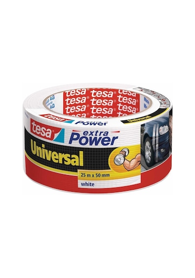 Duct Tamir Bandı, Extra Power Universal, Beyaz, 25m X 50mm