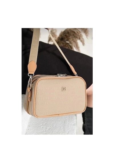 Just Polo Kadın 3d Baskılı Ayarlanabilir Askılı Şık Omuz Çantası Ebat: 16 X 26 Cm Kum - Taba 59296659