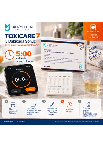 Uker Medikal Üker Toxıcare 7 Evde Madde Testi