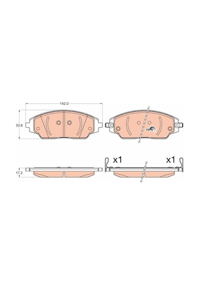 Chevrolet Aveo Ön Fren Balata Takımı 2011-2016