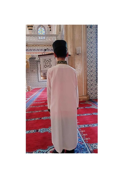 Moda Çocuk Namaz İmam Cübbesi Yeşil Yeşil