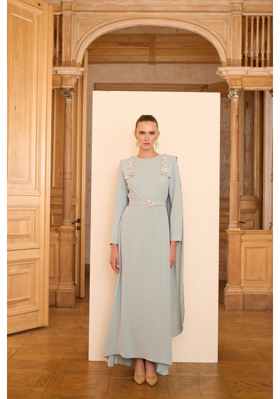 Senna Jewel Dress Mint Yeşil