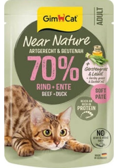 Near Nature Ezme Sığır Etli Ve Ördekli Pouch Yetişkin Kedi Konservesi 85 Gr
