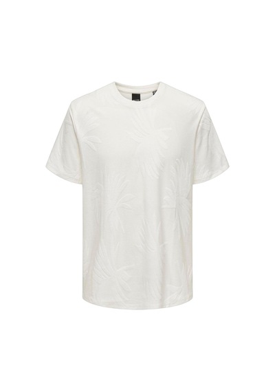 Only & Sons Erkek T Shirt 22029457 Ekru