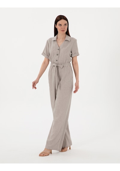 Pierre Cardin Kadın Gri Tulum Dokuma 50301193-vr024 Gri