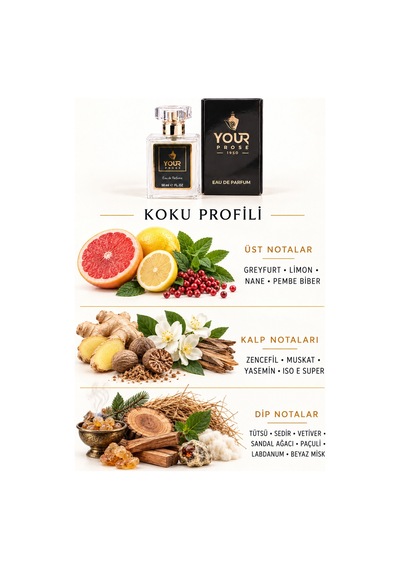 Your Prose E220 Narenciye, Sedir Ağacı Ve Sandal Ağacı Notalı Ferah Odunsu Erkek Parfümü Edp 50 Ml - 8690352000012yp220