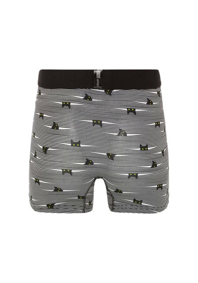 Farm Animals Yellow Eyed Hide N Cat Desenli Boxer gri