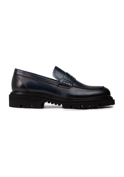 Deery Erkek Hakiki Deri Lacivert Loafer Ayakkabı - F6528mlcvp01 Lacivert