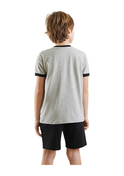 Denokids Pirate Erkek Çocuk T-shirt Şort Takım Renkli Çok Renkli