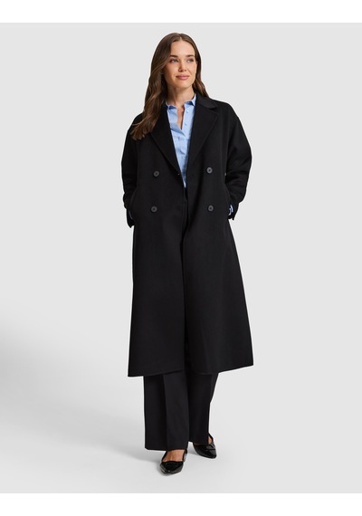 Pierre Cardin Siyah Kaşe Kaban 50333158-vr046