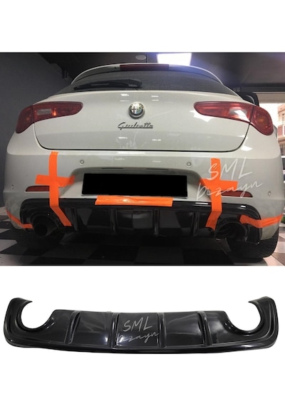 Alfa Romeo Giulietta Çift Çıkış Difüzör Gulietta Arka-Difizör-Ek