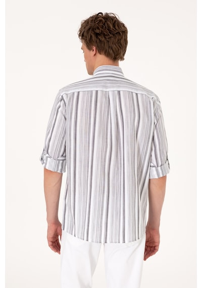U.s. Polo Assn. Erkek Antrasit Gömlek Desenli 50306331-vr006 Antrasit