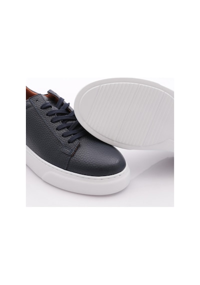 Dgn Leo Erkek Sneakers Ayakkabi Lacivert Floater Beyaz