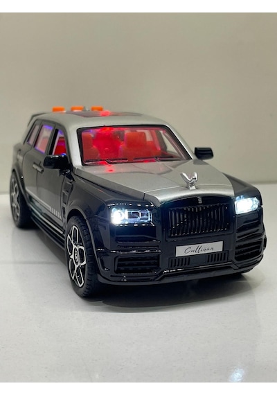 Scowetto Sürtmeli Sesli Işıklı Müzikli Lüks Makam Arabası 18 Cm Açılabilir Kapılar. Rolls Royce - Siyah