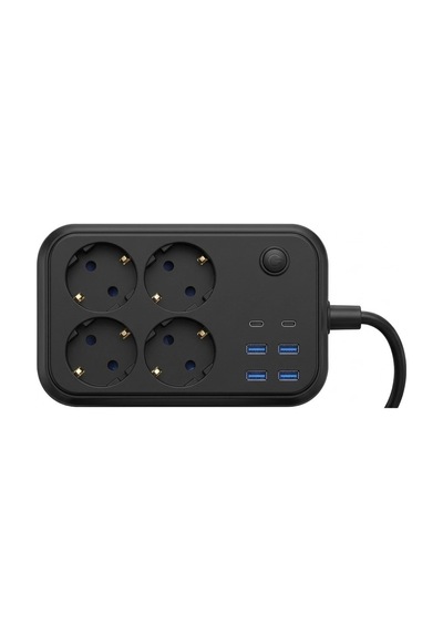 Mey İthalat Akım Korumalı Çoklu Priz 4 Usb 2 Type C 4 Priz Güvenli Ve Hızlı Şarj Standart